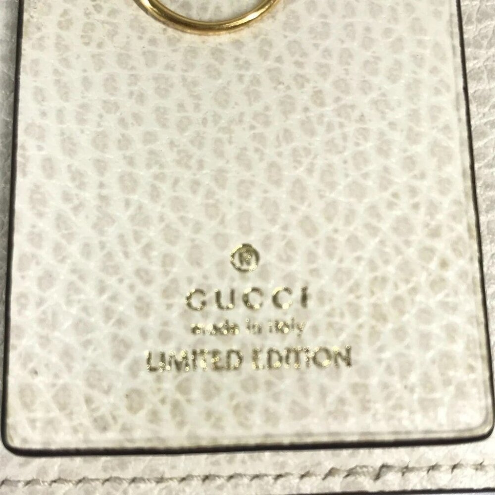 GUCCI 456118 logo GG 6 Key Case Key 6P Key Case PVC/Leather Beige - Picture 10 of 12